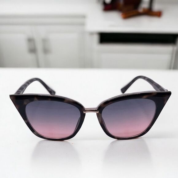 Accessories - Gray Shade Tortoise Shell Cat Eye with Gold Trim and Bridge